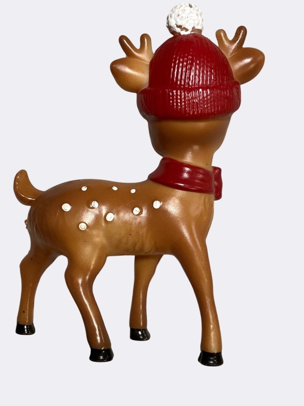 Holiday Time Red Hat Reindeer Ornament For Christmas Tree - Picture 10 of 13